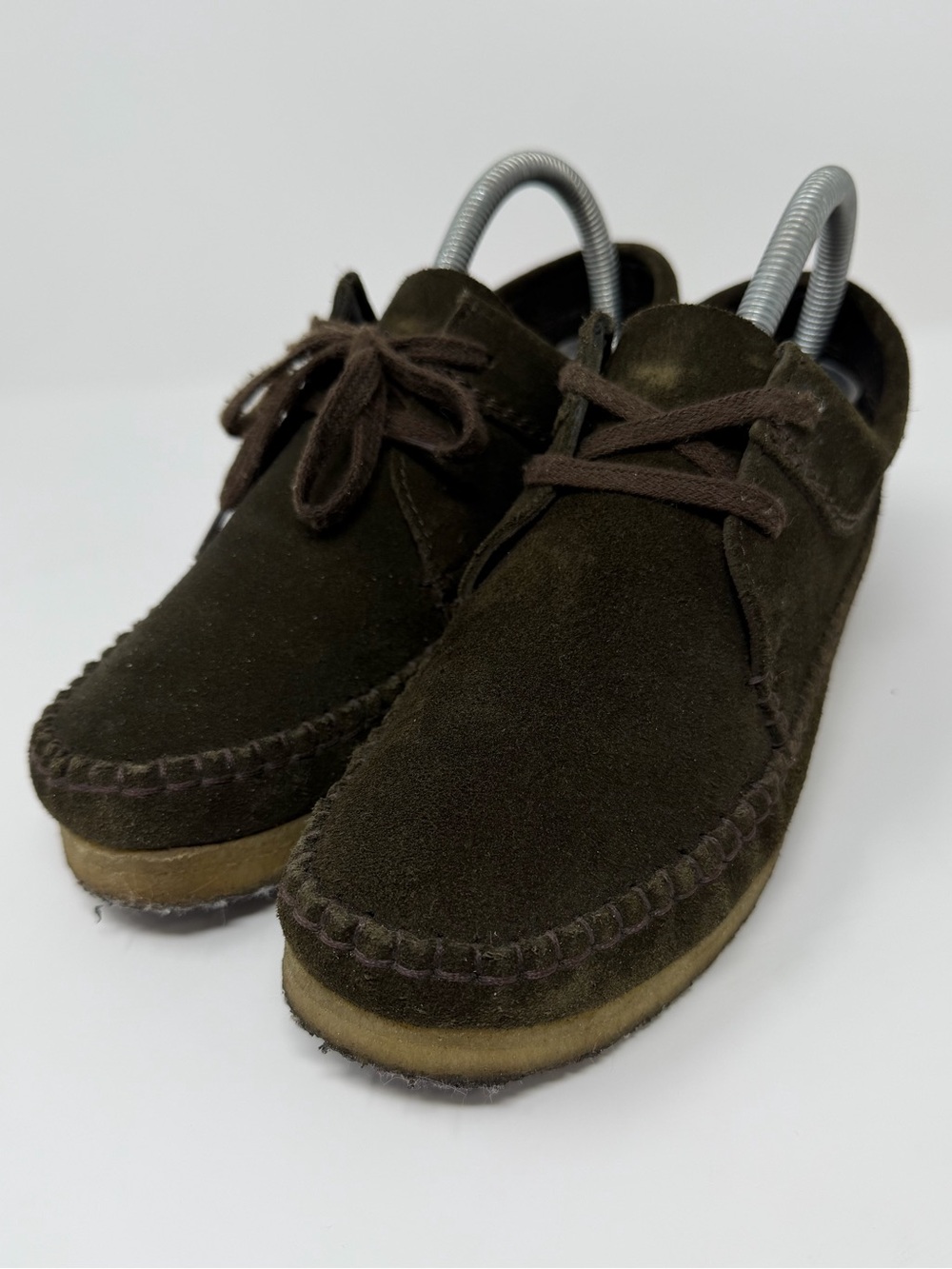Women’s Clarks Dark Brown Suede Moccasin Casual Shoes Sz.8